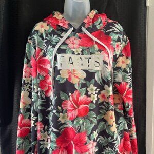 FACTS ~ Australian Made Floral Hoodie